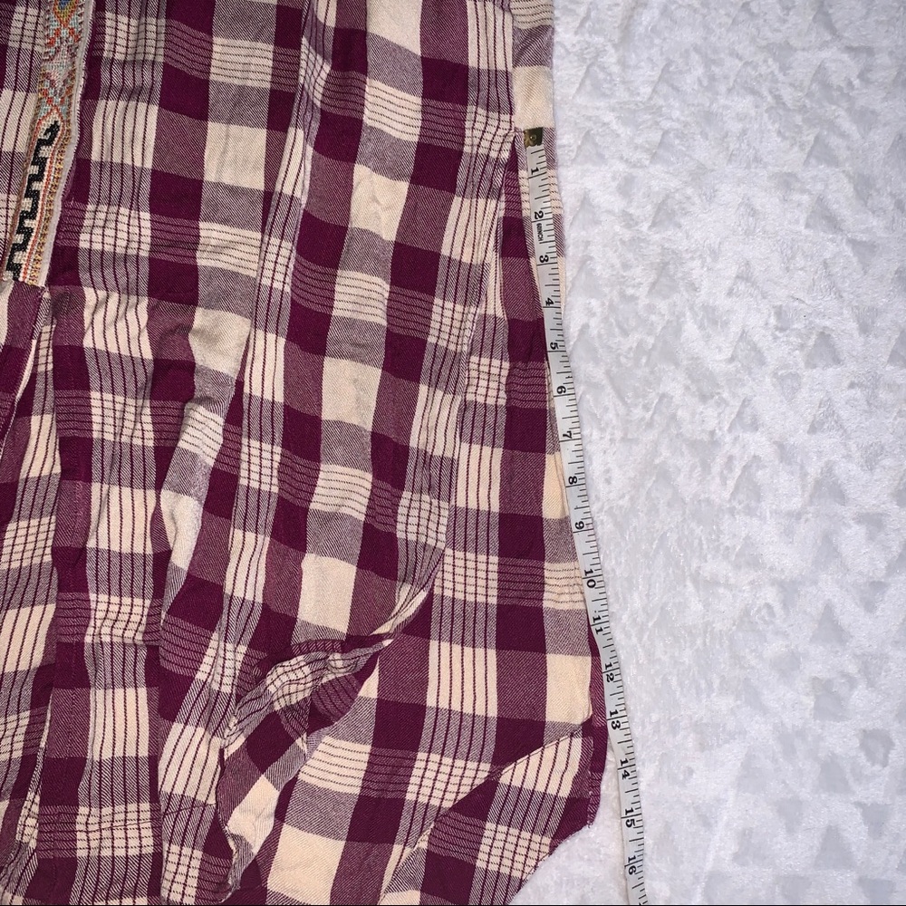 Free People Live For Today Maxi Top Plaid XS - Picture 9 of 10
